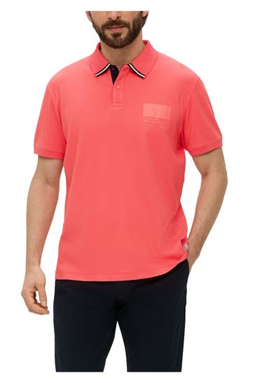 S.OLIVER Polo-Shirt koralle