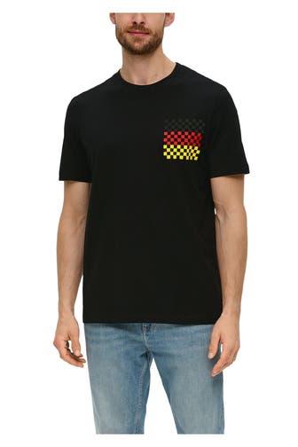 S.OLIVER T-Shirt schwarz