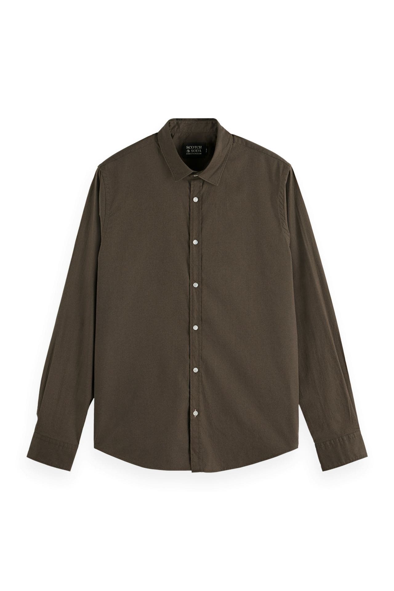 SCOTCH & SODA Casual-Hemd dunkelbraun Slim Fit, Bild 1