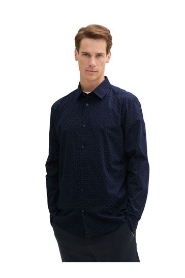 TOM TAILOR Casual-Hemd navy
