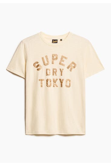 SUPERDRY - T-Shirt creme