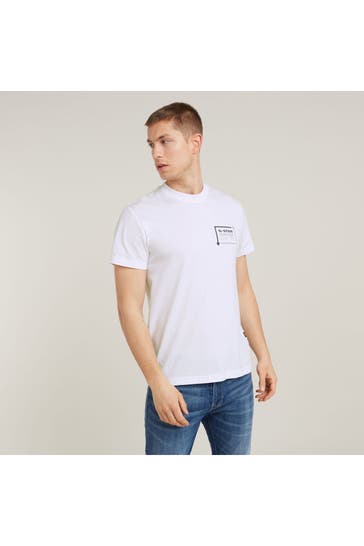 G-STAR T-Shirt weiß