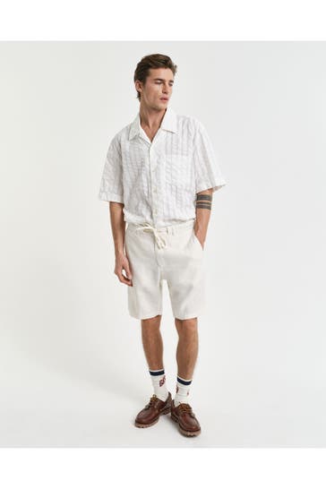 GANT Leinen-Shorts weiß