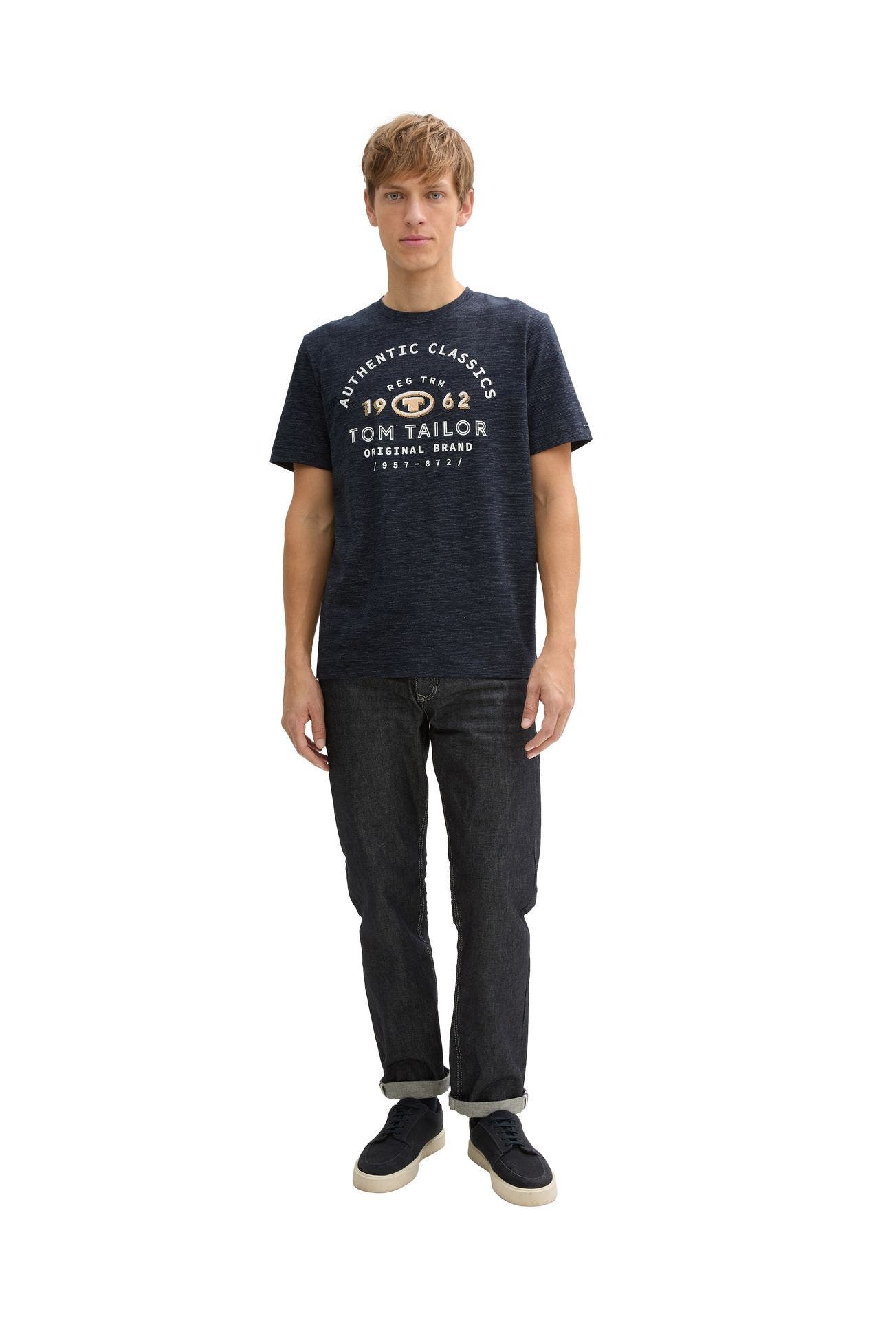 TOM TAILOR T-Shirt dunkelblau gemustert, Bild 1