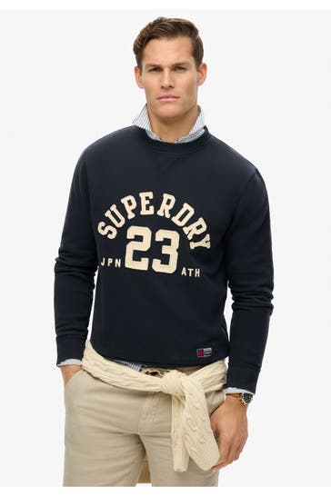 SUPERDRY Sweatshirt 'Vintage Athletic' navy