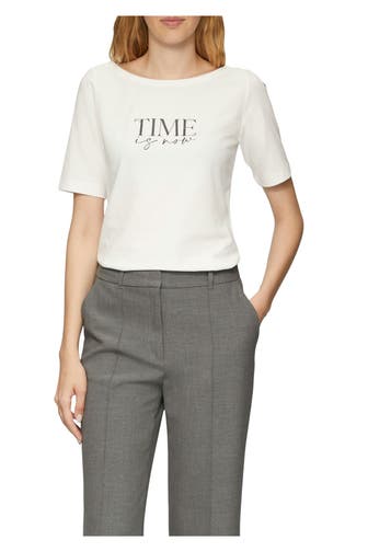 S.OLIVER BLACK LABEL T-Shirt weiß