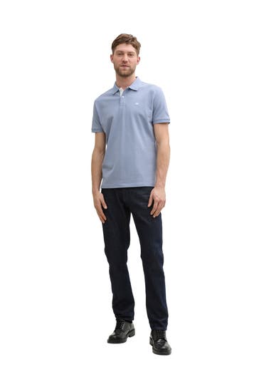 TOM TAILOR Polo-Shirt graublau