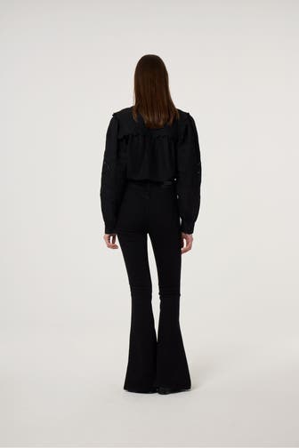 FABIENNE CHAPOT Leinenmix-Bluse 'Dea' schwarz