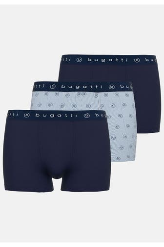 BUGATTI 3er-Pack Boxer Trunks dunkelblau