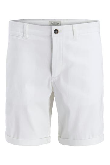 JACK & JONES Jeansshorts weiß