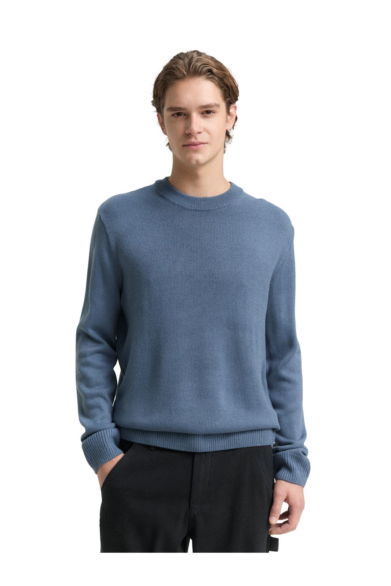 TOM TAILOR Strickpullover taubenblau, Bild 1