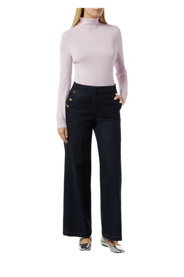 COMMA, Rollkragenpullover lavendel