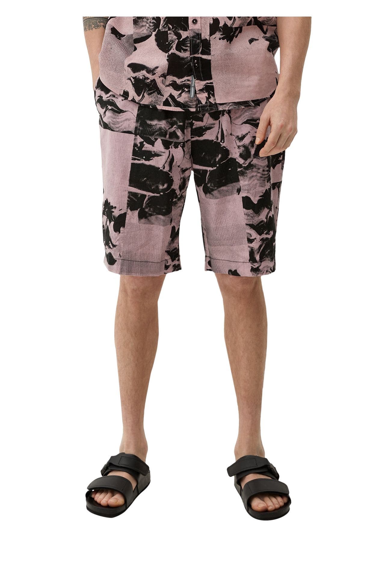 S.OLIVER Leinenmix-Shorts mehrfarbig, Bild 1