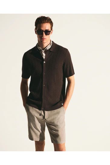 JOOP! Strickshirt dunkelbraun