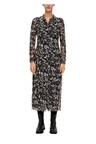 S.OLIVER BLACK LABEL Blusenkleid gemustert