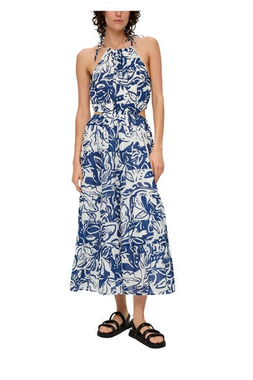 S.OLIVER Midikleid gemustert