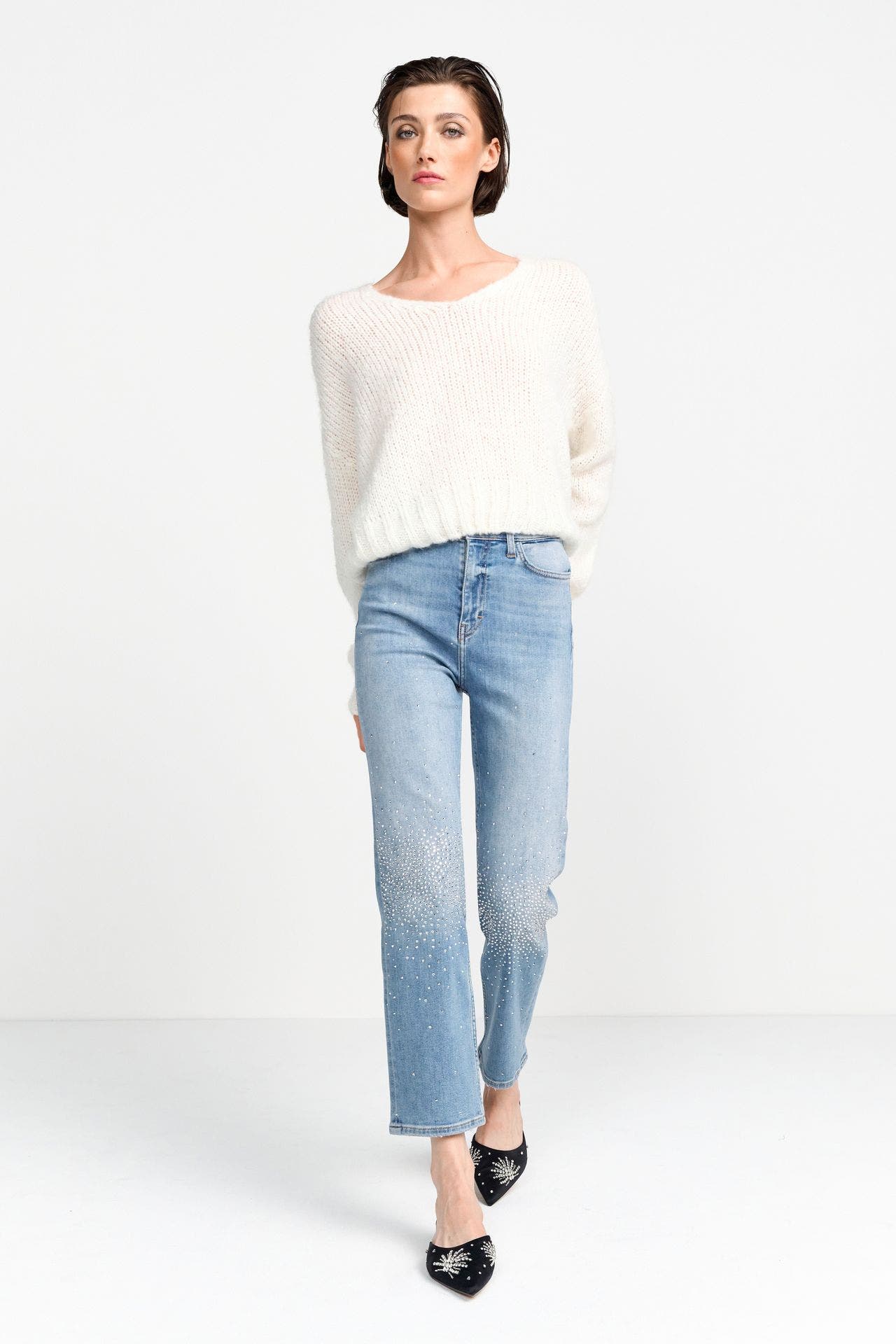 RICH & ROYAL Wollmix-Pullover offwhite, Bild 1