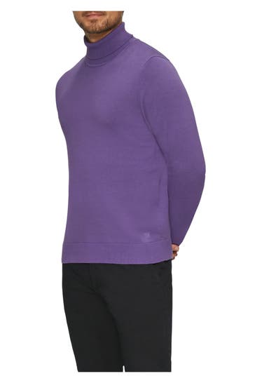 S.OLIVER Rollkragenpullover lila