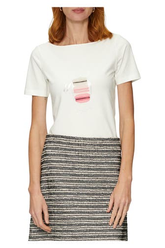 S.OLIVER BLACK LABEL T-Shirt weiß
