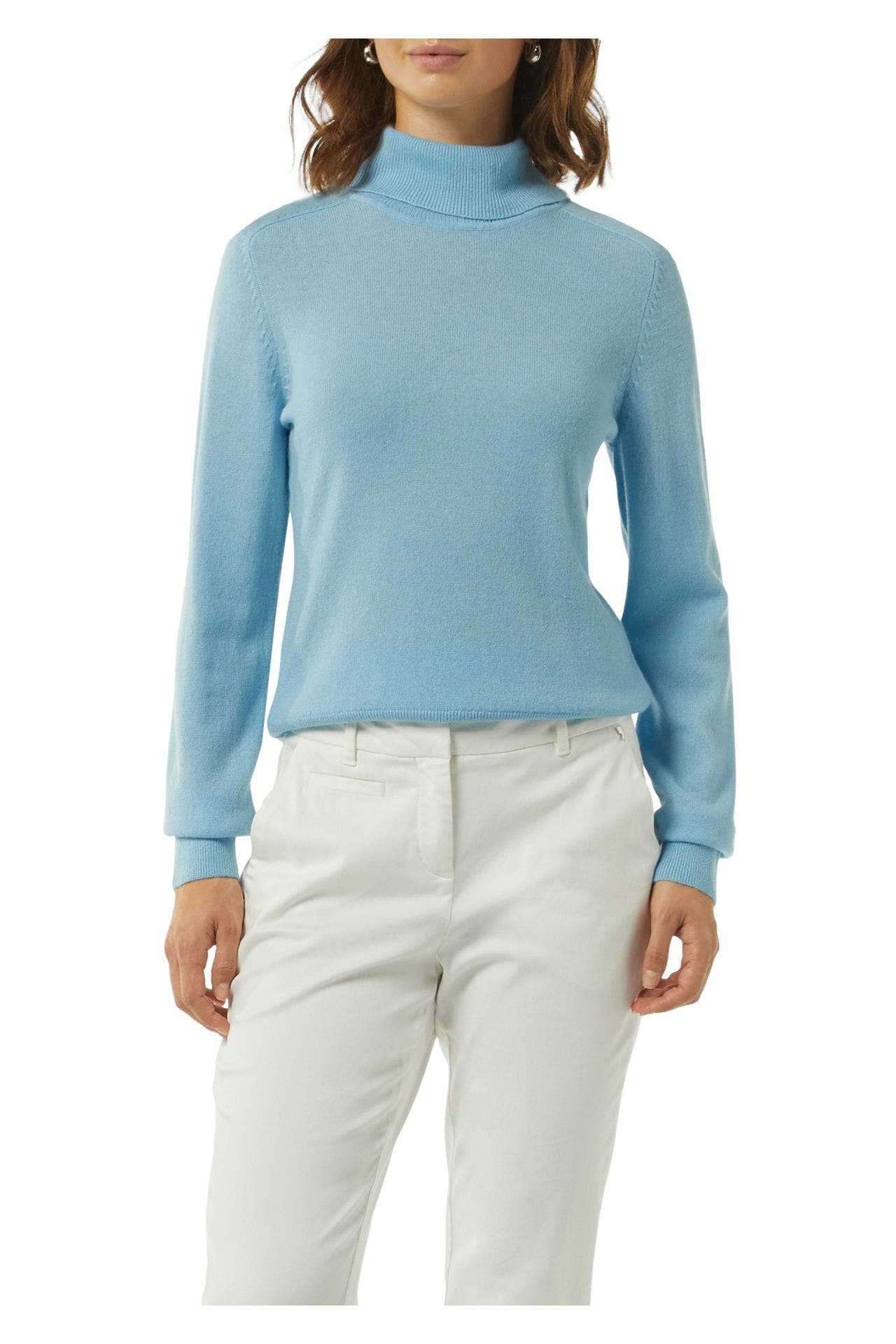 COMMA, Rollkragenpullover hellblau, Bild 1