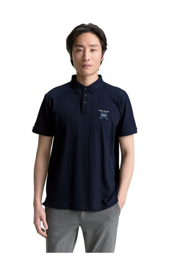 TOM TAILOR Polo-Shirt nachtblau