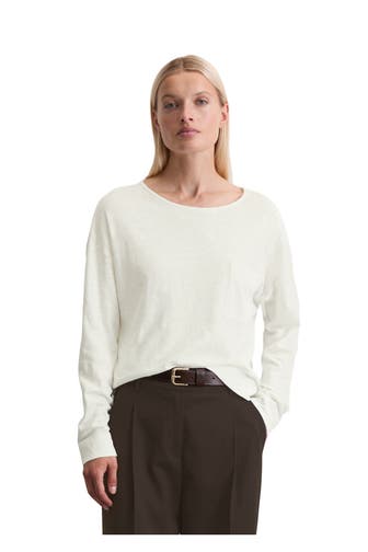 MARC O'POLO Longsleeve weiß