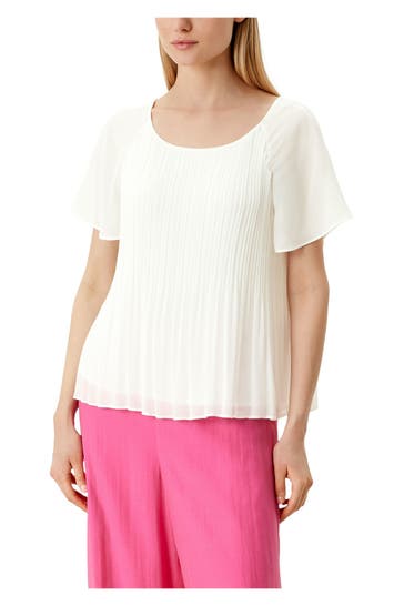 S.OLIVER BLACK LABEL Blusenshirt weiß