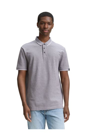 TOM TAILOR Polo-Shirt hellgrau