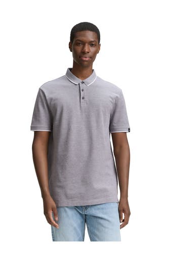 TOM TAILOR Polo-Shirt hellgrau