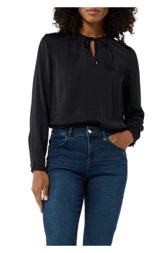 COMMA, Blusenshirt schwarz