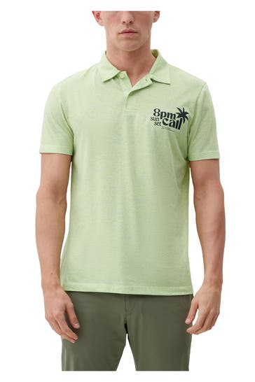 S.OLIVER Polo-Shirt limettengrün