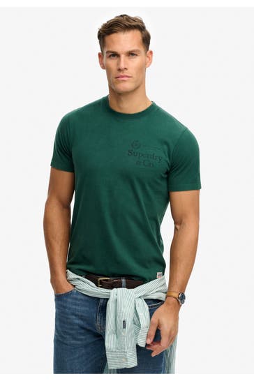 SUPERDRY T-Shirt waldgrün