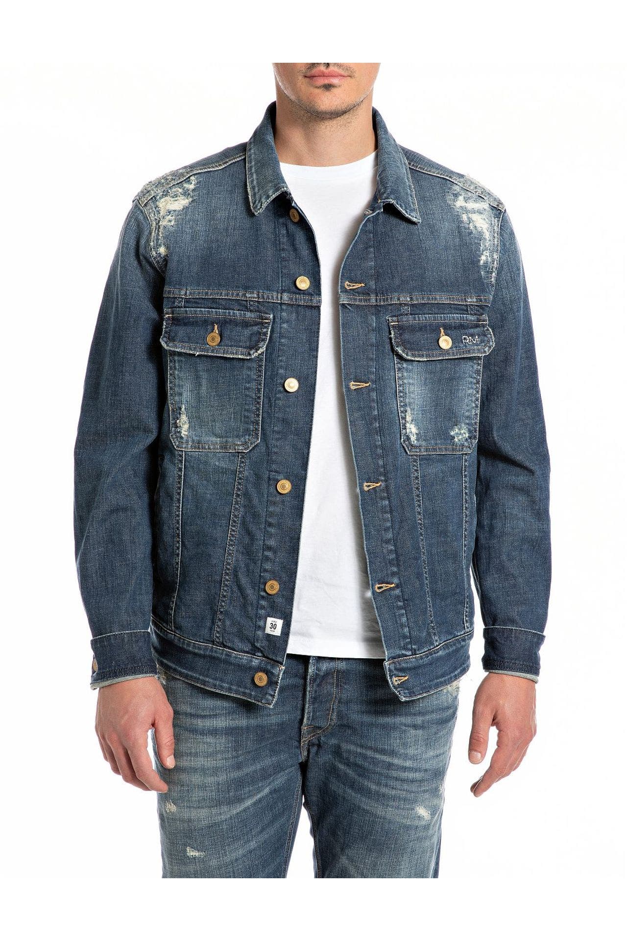 REPLAY Jeansjacke dunkelblau, Bild 1