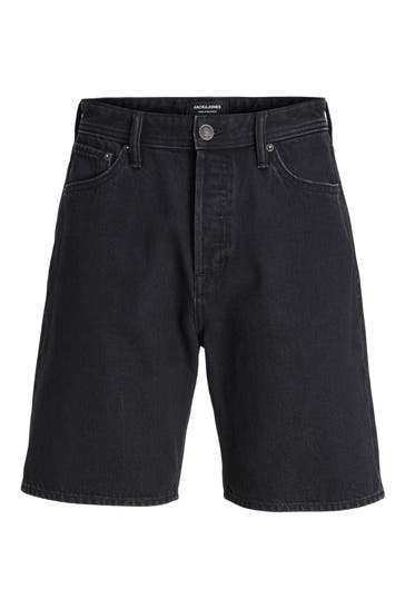 JACK & JONES Jeansshorts 'JJitony' schwarz