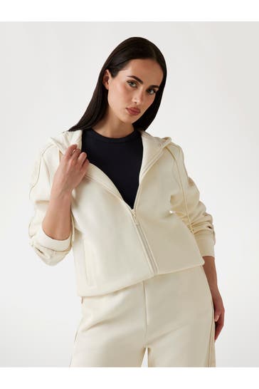 GUESS Sweatjacke 'Maryella' ecru