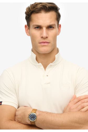 SUPERDRY Polo-Shirt 'Vintage Destroy' ecru