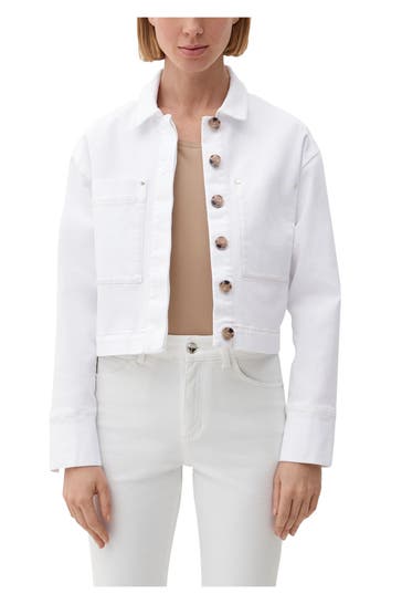 S.OLIVER BLACK LABEL Jeansjacke weiß