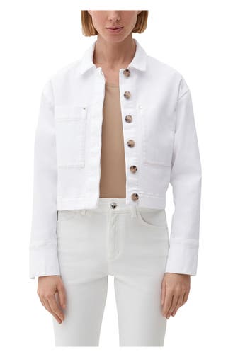 S.OLIVER BLACK LABEL Jeansjacke weiß