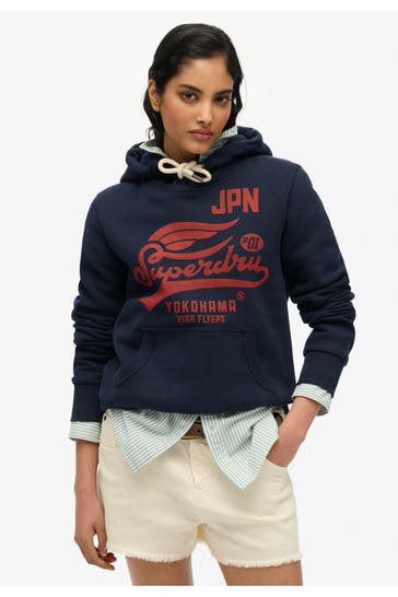 SUPERDRY Hoodie dunkelblau