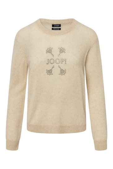 JOOP! Pullover Cashmere-Pullover in Beige beige