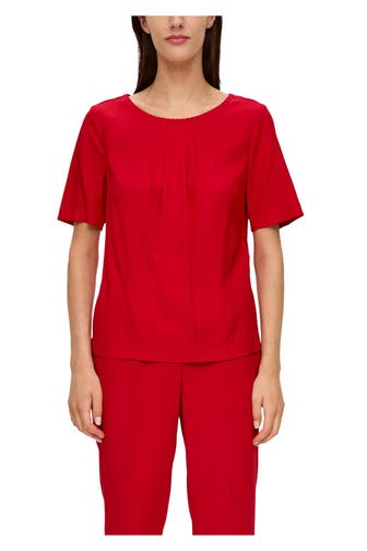 S.OLIVER BLACK LABEL Blusenshirt rot