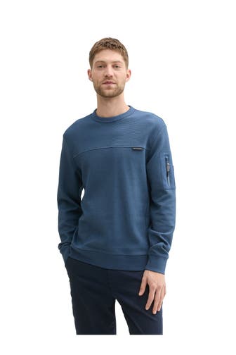 TOM TAILOR Sweatshirt azurblau