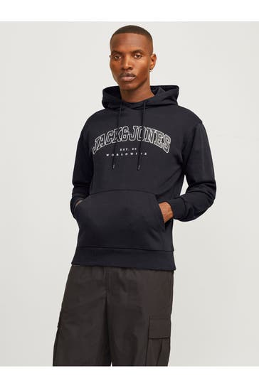 JACK & JONES Hoodie schwarz