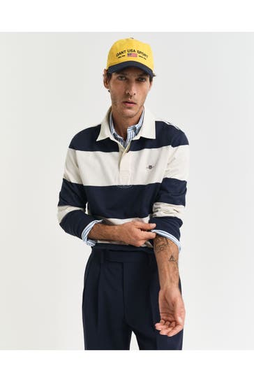 GANT Langarm-Polo gestreift