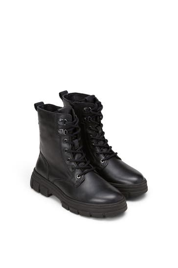 MARC O'POLO Schnürstiefel 'Josy' schwarz