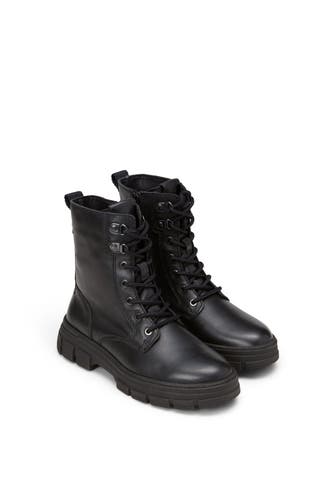 MARC O'POLO Schnürstiefel 'Josy' schwarz