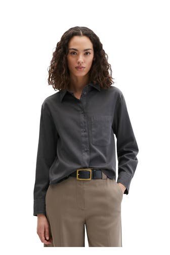 MARC O'POLO Casual-Bluse blaugrau