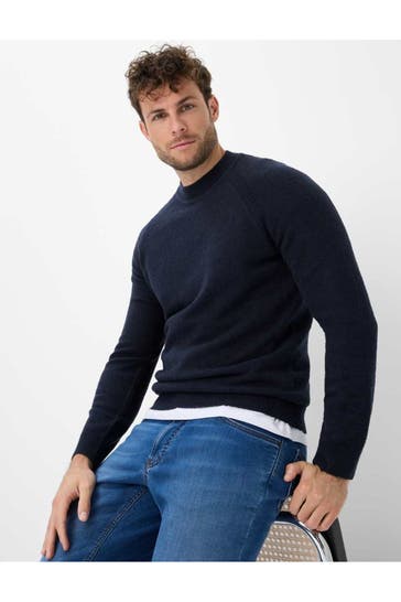 BRAX Strickpullover 'Buddy' nachtblau