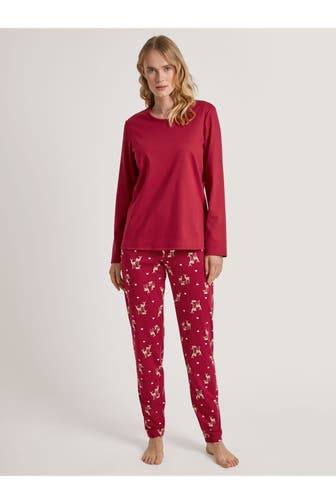 CALIDA Pyjama gemustert