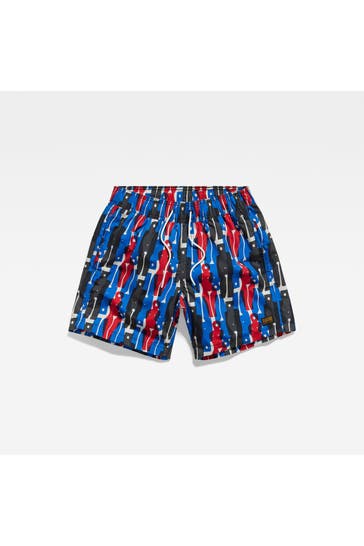 G-STAR Badeshorts 'Dirik' gemustert